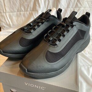 NIB Vionic Waterproof Sneaker Black W11 M